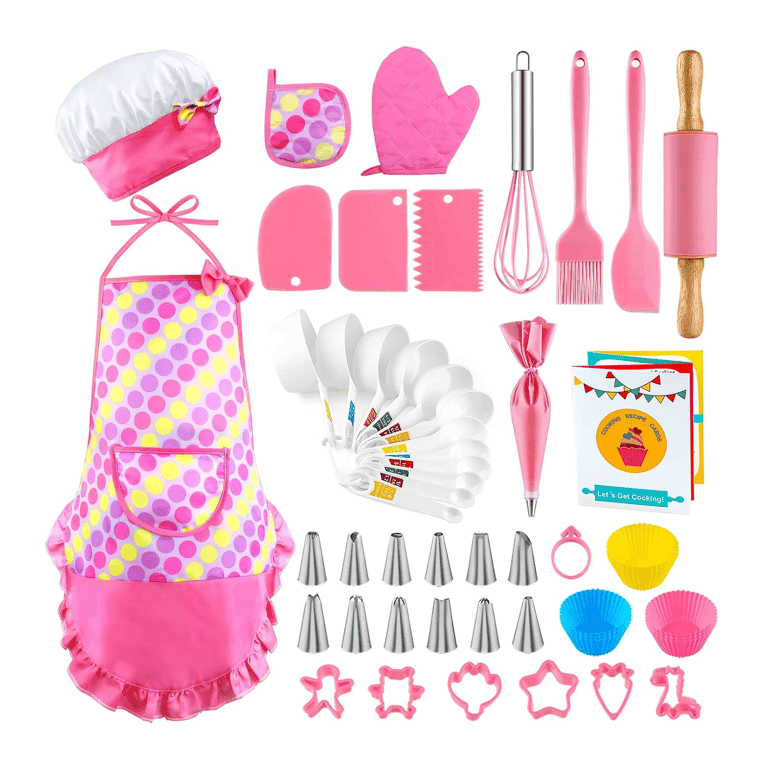 Montessori INNOCHEER Kids Baking and Cooking Set for Girls