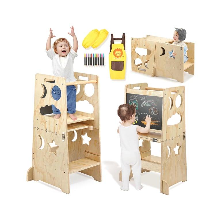 Montessori Joyibay 4-in-1 Convertible Toddler Tower