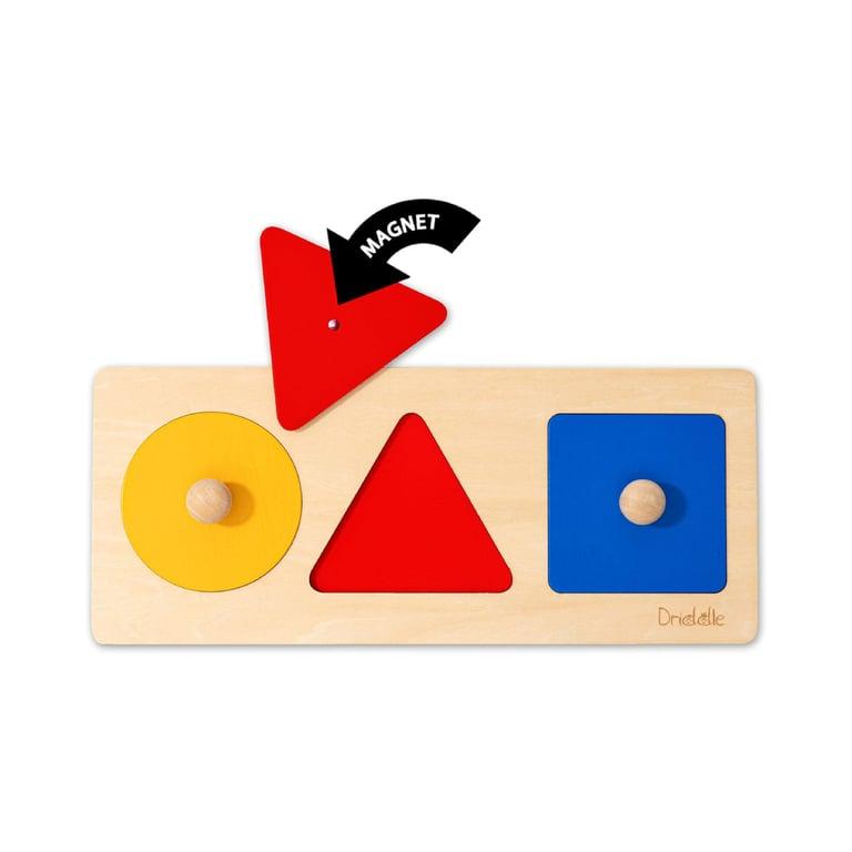 Montessori Driddle4Little Magnetic Wooden Montessori Knob Puzzle