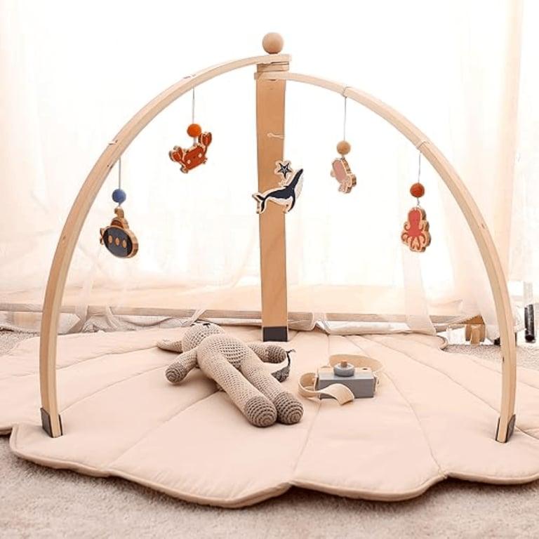 Montessori Ikubigu Foldable Wooden Baby Gym Ocean