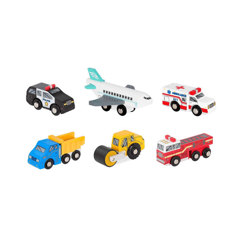 Montessori Battat 6-Piece Miniature Vehicles Set 2