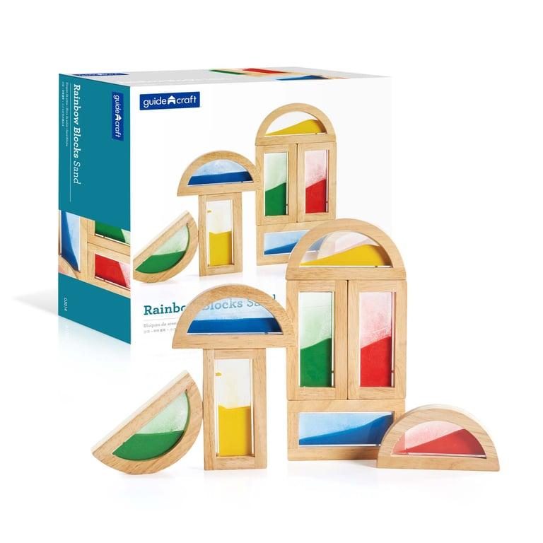 Montessori Guidecraft Rainbow Blocks Sand