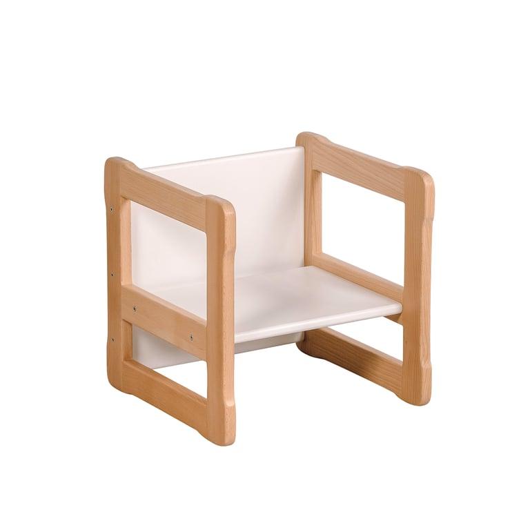 Montessori Woodjoy Cube Chair White