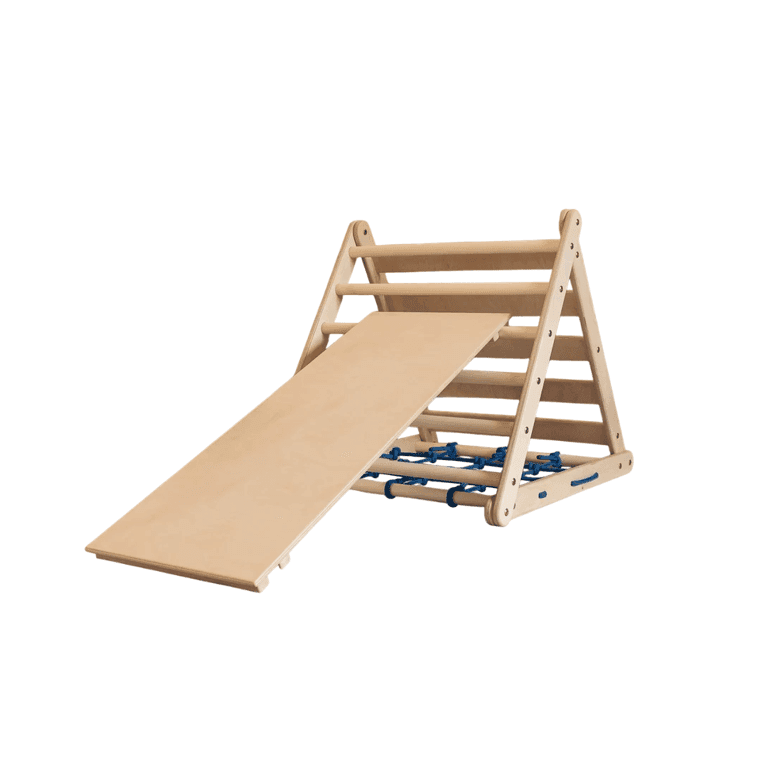 Montessori Climbup Toys Mini Climbing Triangle With Ramp