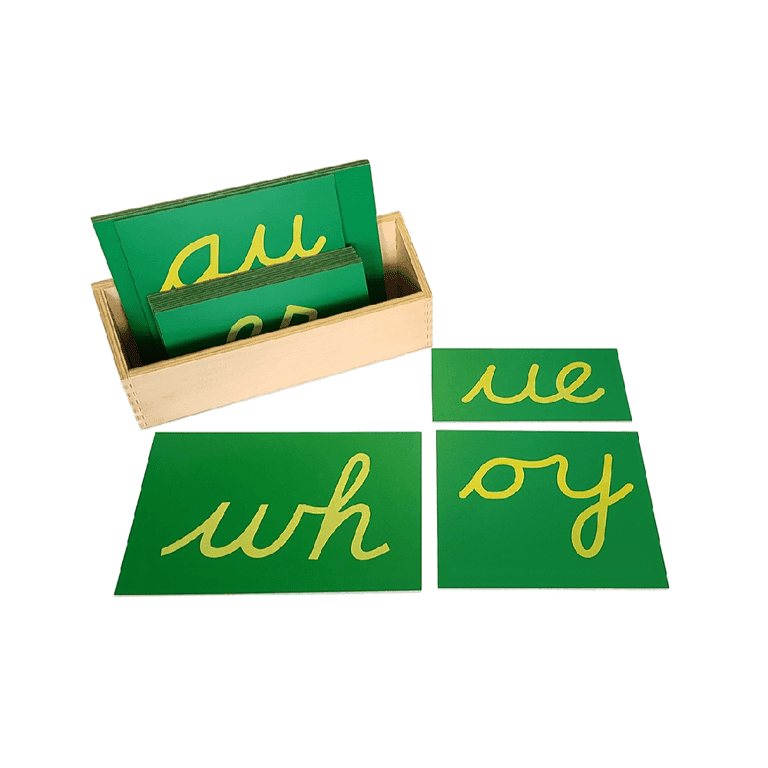 Montessori IFIT Cursive Double Sandpaper Letters With Box