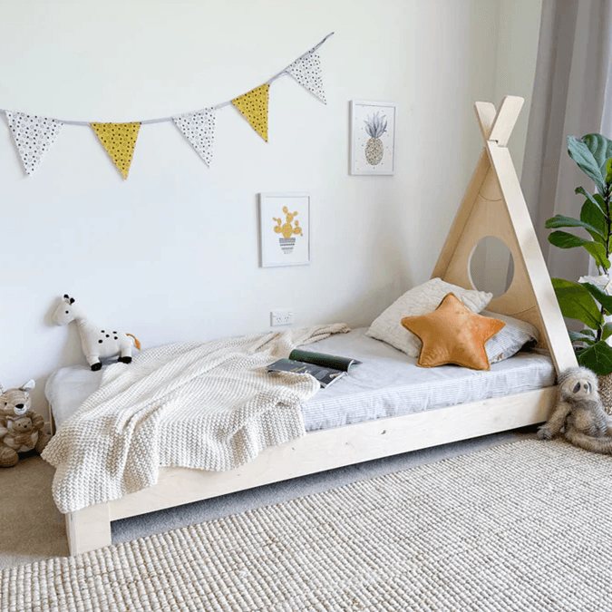 Montessori Magic of Wood Teepee Floor Bed Single