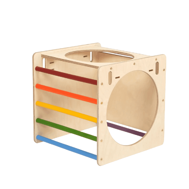 Montessori Katehaa Skylight Climbing Cube Rainbow