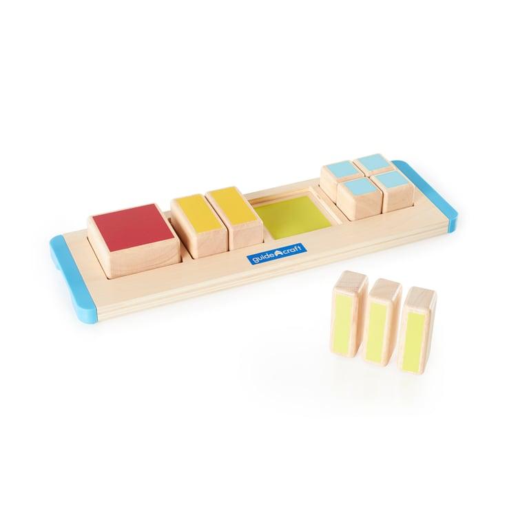 Montessori Guidecraft Starter Square Fractions