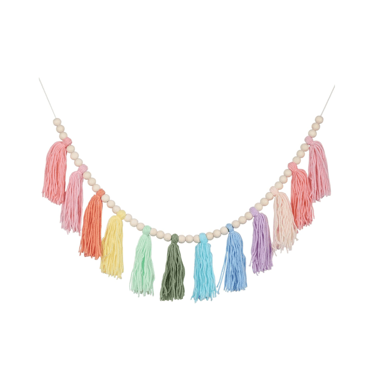 Montessori XMGZQ Cotton Tassel Garland A