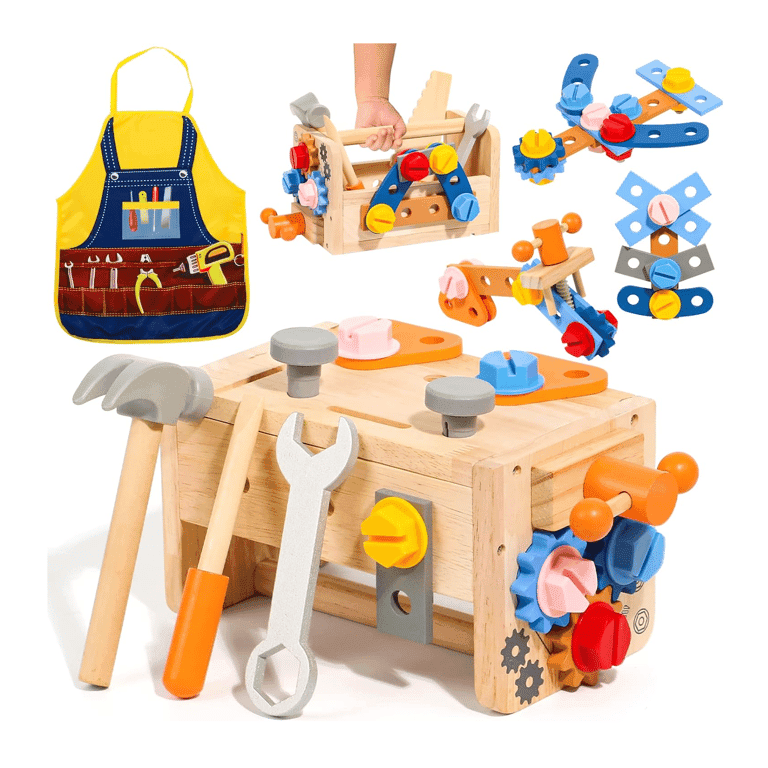 Montessori TONZE Kids Tool Set With Apron