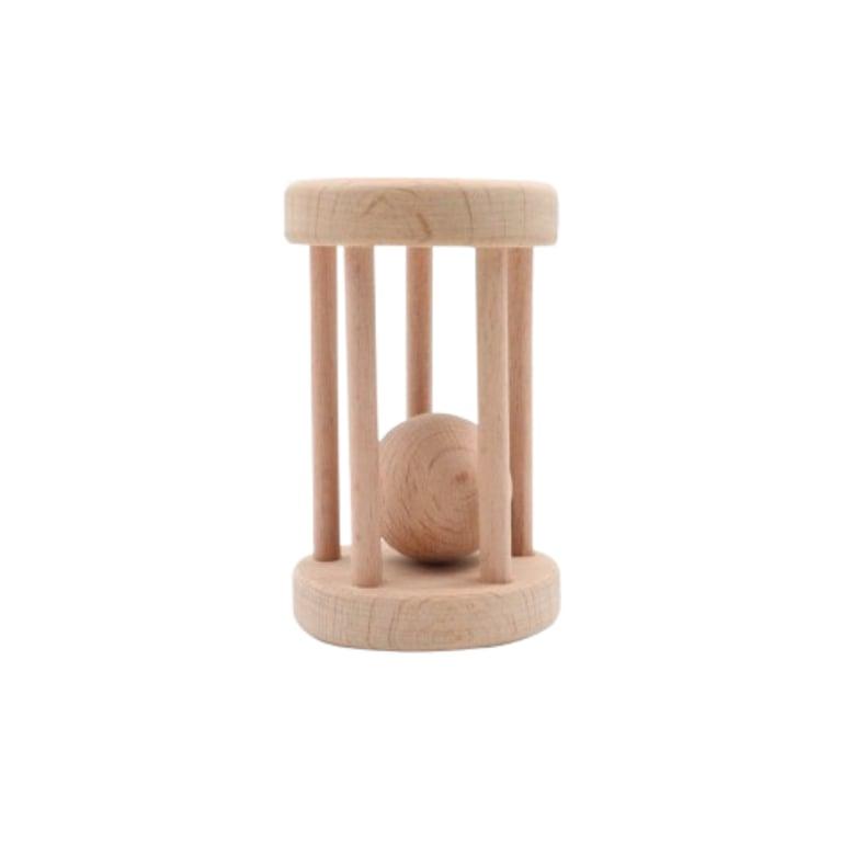 Montessori Akasia Wood Art Small Ball Cylinder