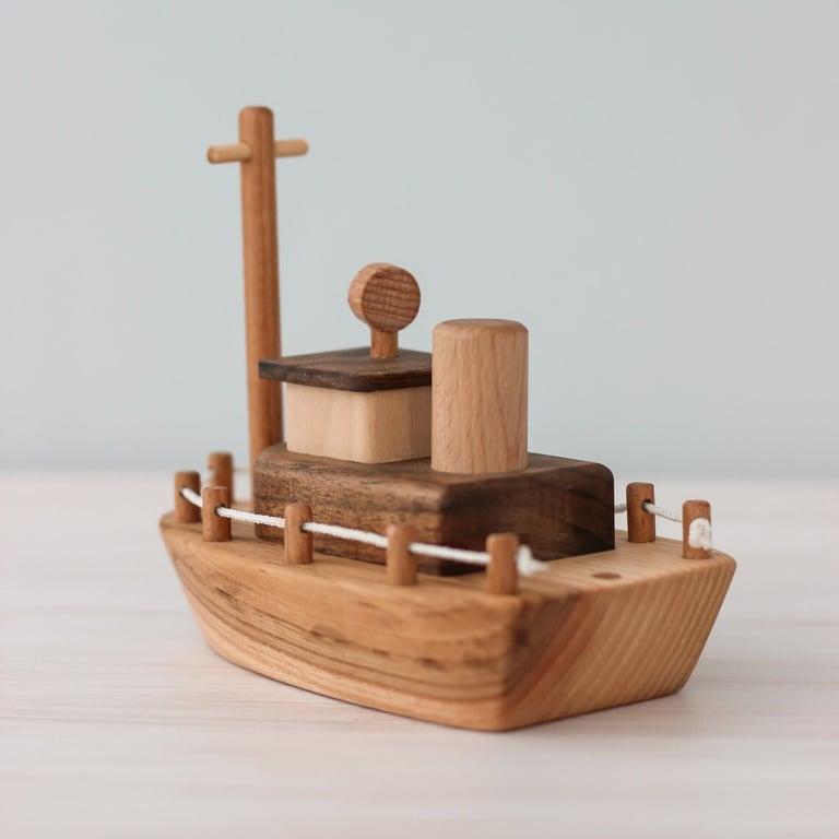 Montessori DKwoodentoysUA Wooden Boat