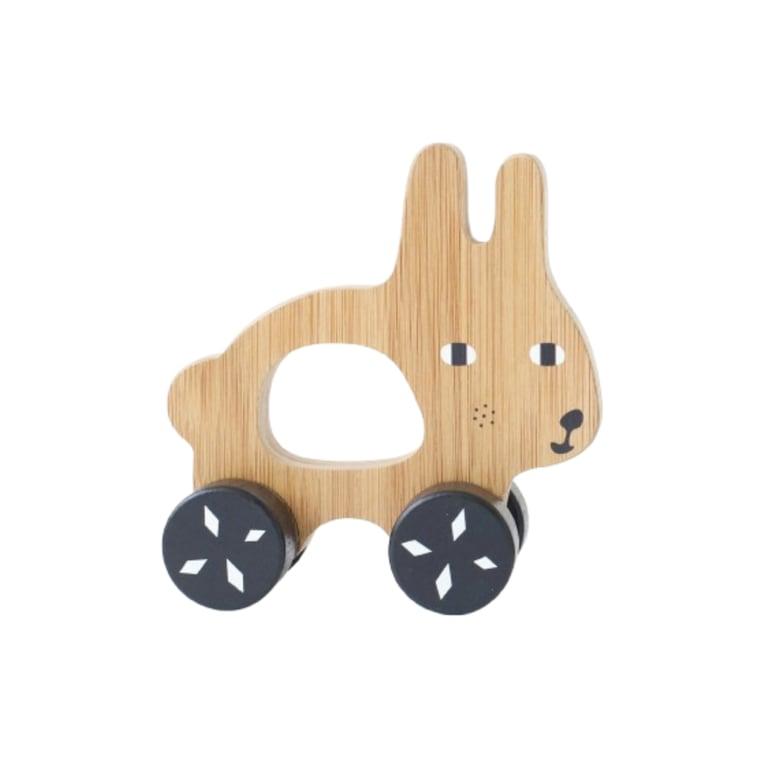 Montessori Wee Gallery Push Toy Bunny