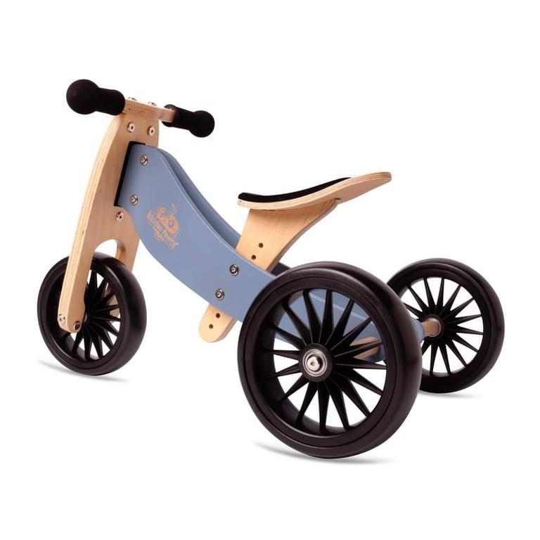 Montessori Kinderfeets Tiny Tot Plus 2-in-1 Balance Bike Slate Blue