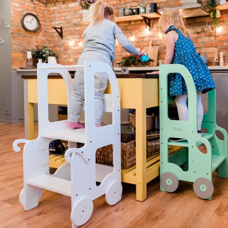 Montessori Family SCL Adjustable Trolley Learning Tower White