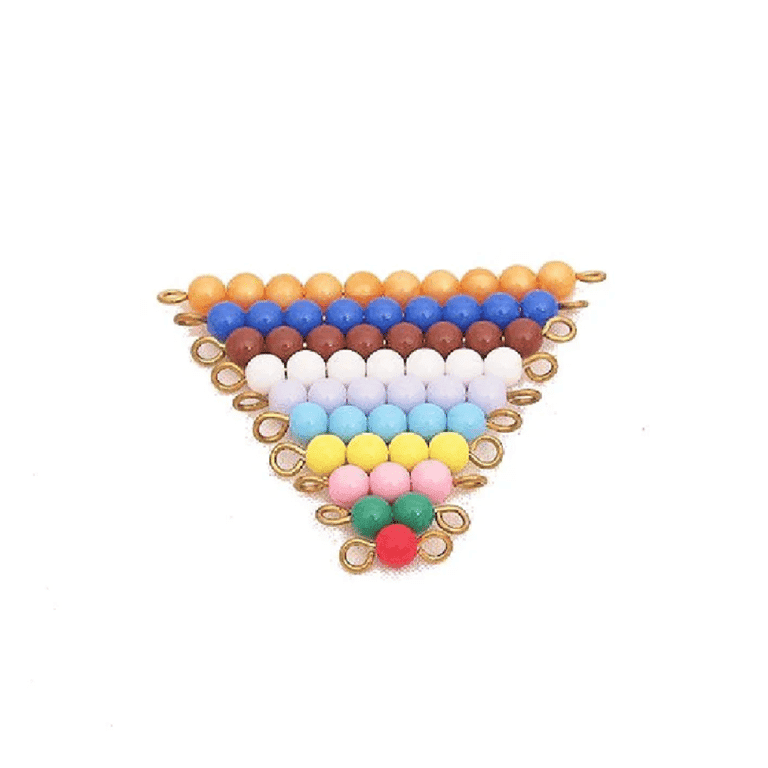 Montessori Pink Montessori Colored Bead Stairs