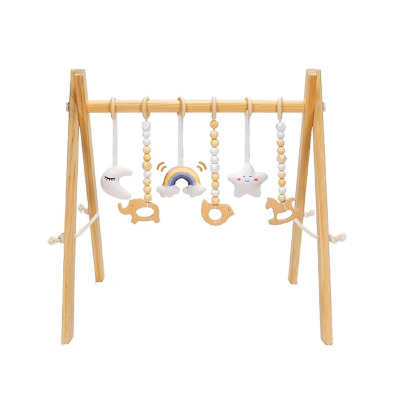 Montessori Jyusmile Wooden Baby Play Gym