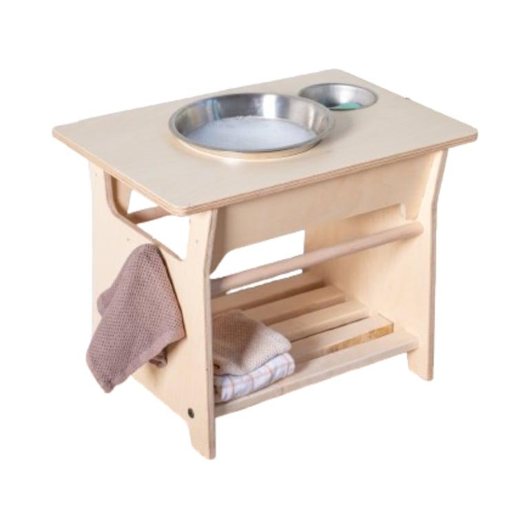 Montessori Sprout Kids Hand Washing Station Finished Birch 18 Inches