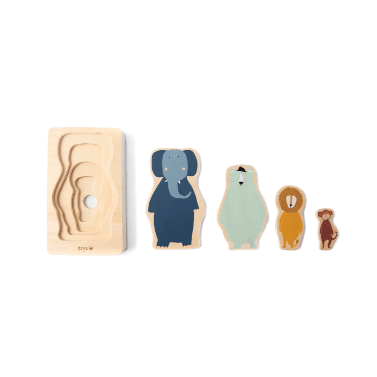 Montessori Trixie Layer Puzzle Animals