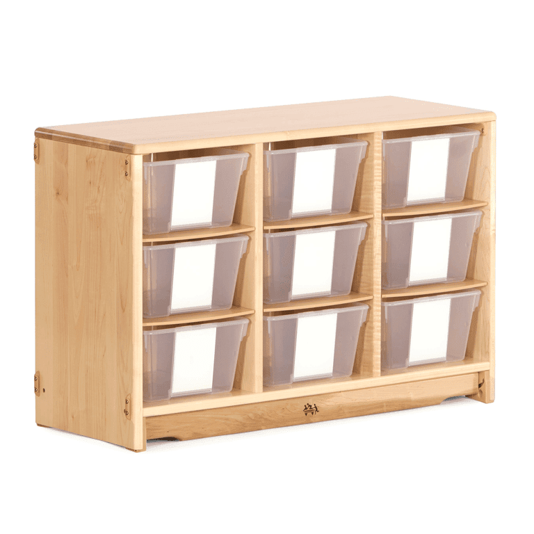 Montessori Community Playthings Tote Shelf With Totes 94 x 61 cm