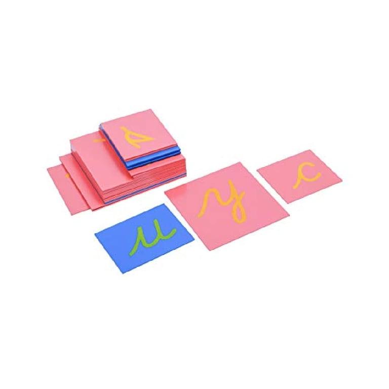 Montessori Adena Montessori Sandpaper Letters Lowercase Cursive