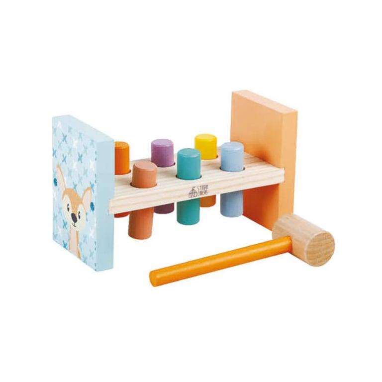 Montessori The Better Basket Co Personalized Wood Hammer Bench Classic Pastel