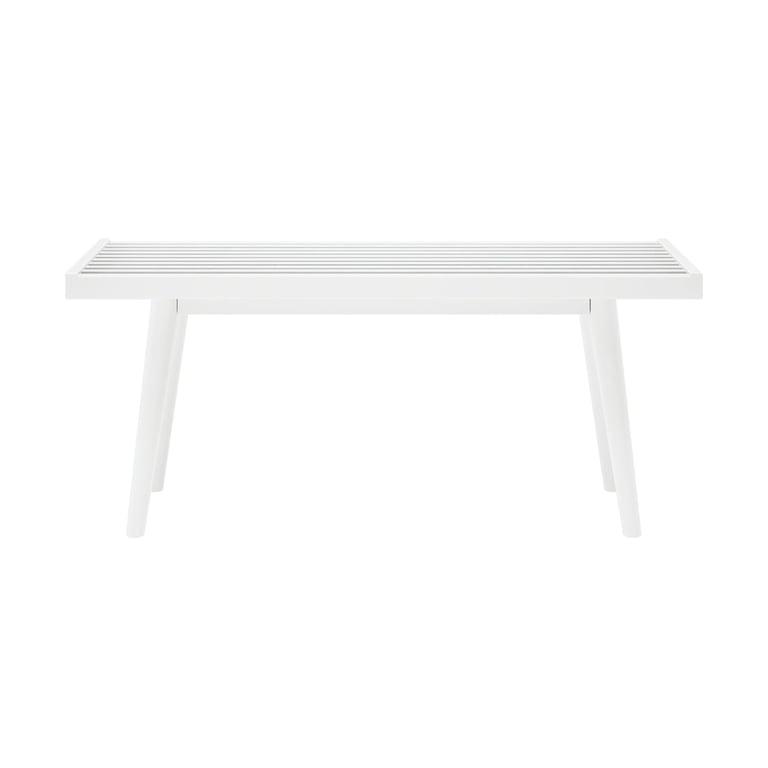 Montessori Plank+Beam Entryway Bench 41.25 Inches White