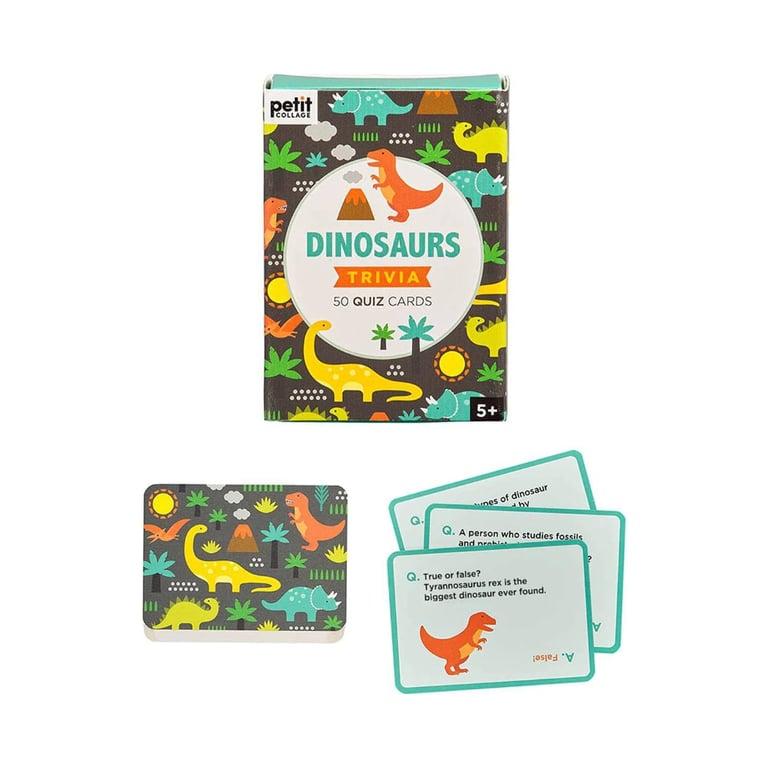 Montessori Petit Collage Trivia Quiz Cards Dinosaurs