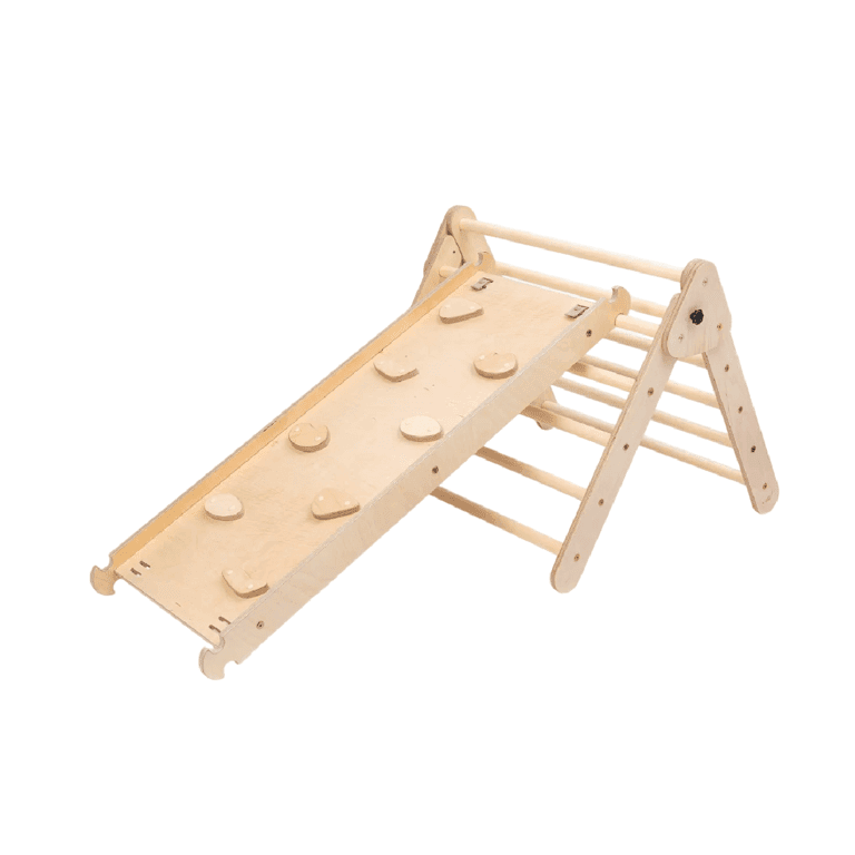 Montessori Katehaa Pikler Triangle Classic With Ramp Natural