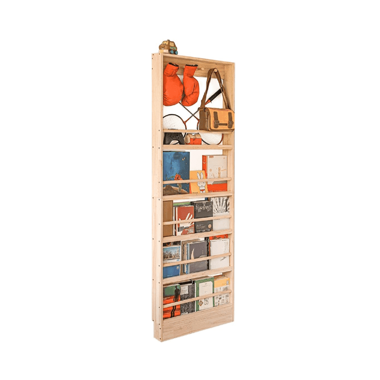 Montessori Morimoe Wall Mounted Bookshelf With Hooks