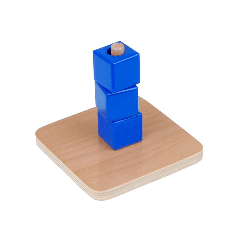 Montessori Kid Advance Montessori Cubes on Vertical Dowel Jumbo