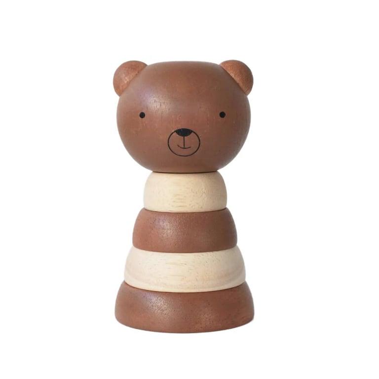 Montessori Wee Gallery Wood Stacker Bear