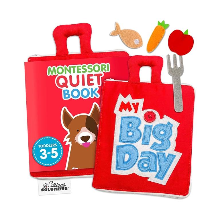 Montessori Curious Columbus My Big Day Quiet Book Red