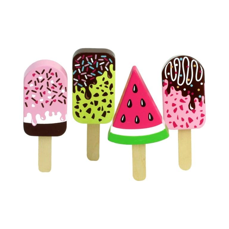 Montessori Sophia's Wooden Assorted Ice Cream Popsicle Bars