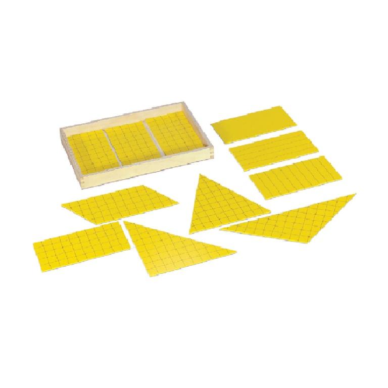 Montessori Bruins Montessori Yellow Triangles for Area