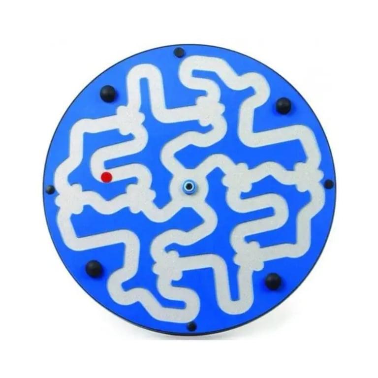 Montessori Playscapes Amazer Dizzy Disk Wall Toy Blue on Speckletone