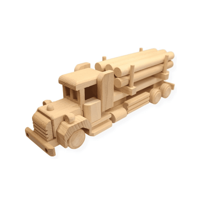 Montessori VESPLO Truck Toys Logging American Truck with Cargo