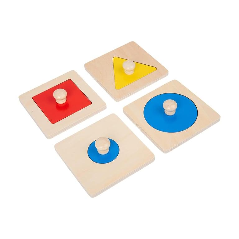 Montessori Adena Montessori 4 Piece Shape Puzzle Set