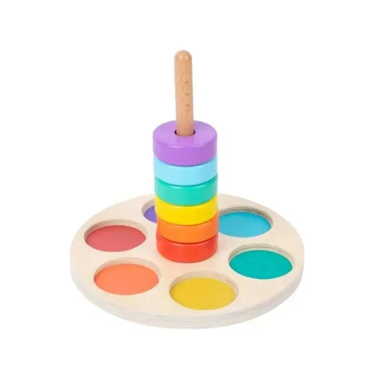 Montessori Seaside-Montessori Wooden Rainbow Stacking Toy