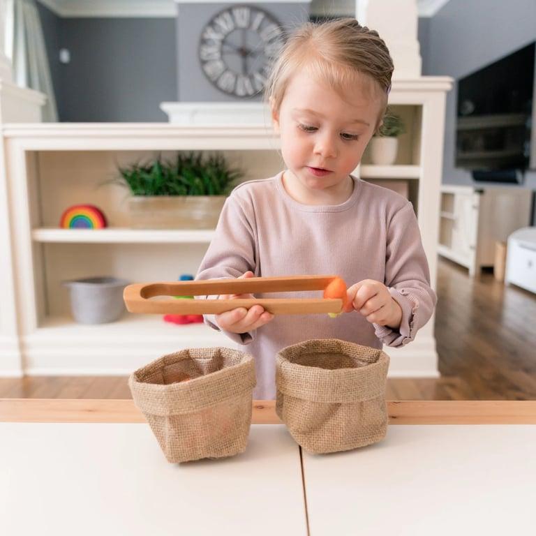 Montessori Natural Playbox Tong Transfer Activity Set