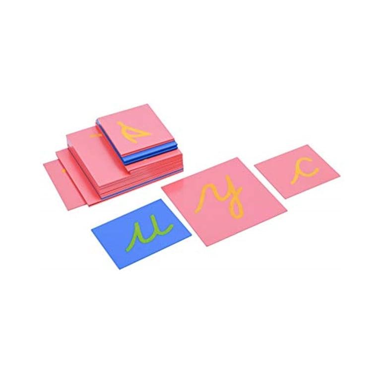 Montessori Adena Montessori Sandpaper Letters Lowercase Cursive Without Box