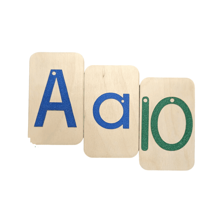 Montessori Polliwog Laser Creations Sandpaper Letters and Numbers Mini