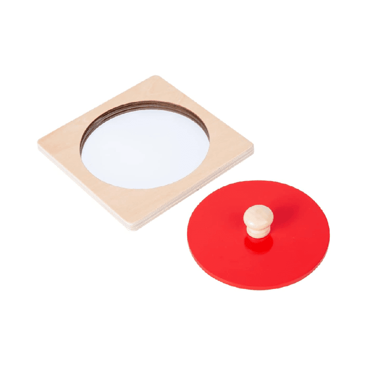 Montessori Adena Montessori Peek-A-Boo Mirror Shape Puzzle