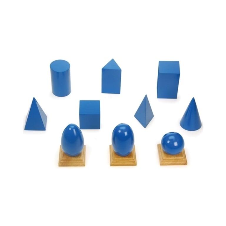 Montessori Alison's Montessori Geometric Solids With Bases and Planes