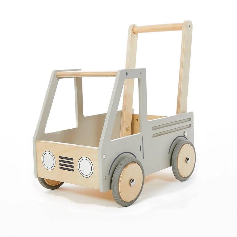 Montessori HipKids Push Truck Grey