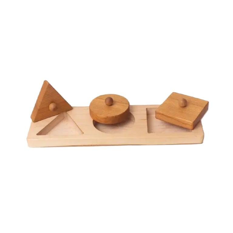 Montessori Heir+Loom Kids First Shape Puzzle Knobbed