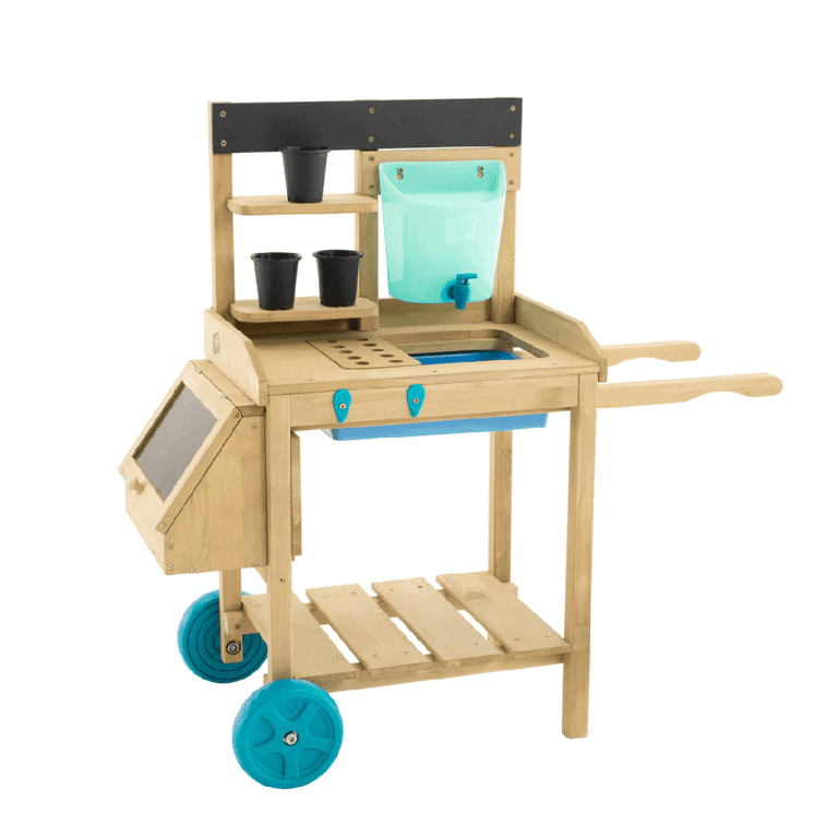 Montessori TP Toys Mud Kitchen Potting Table With Wheels