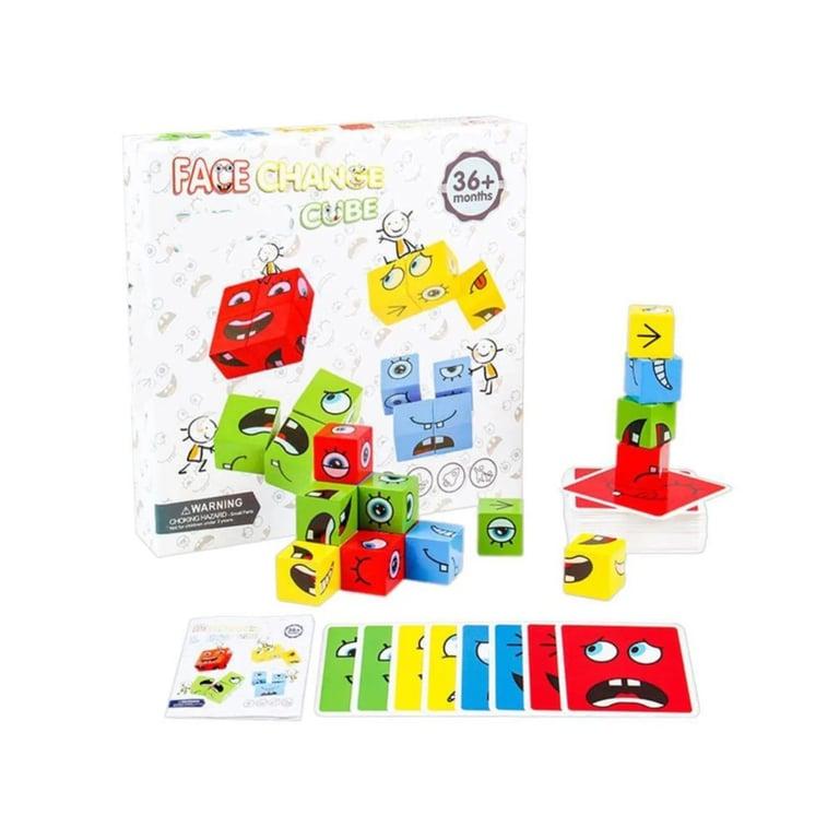 Montessori Clever Toys Box Face Change Cube Puzzle