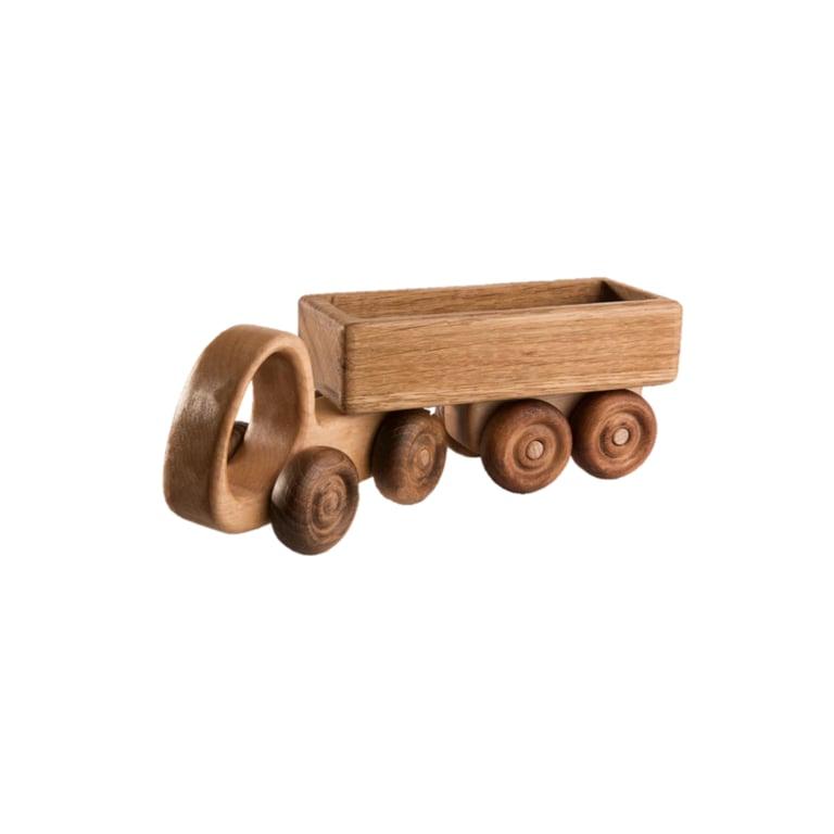 Montessori PoppyBabyCo Wooden Trailer Truck