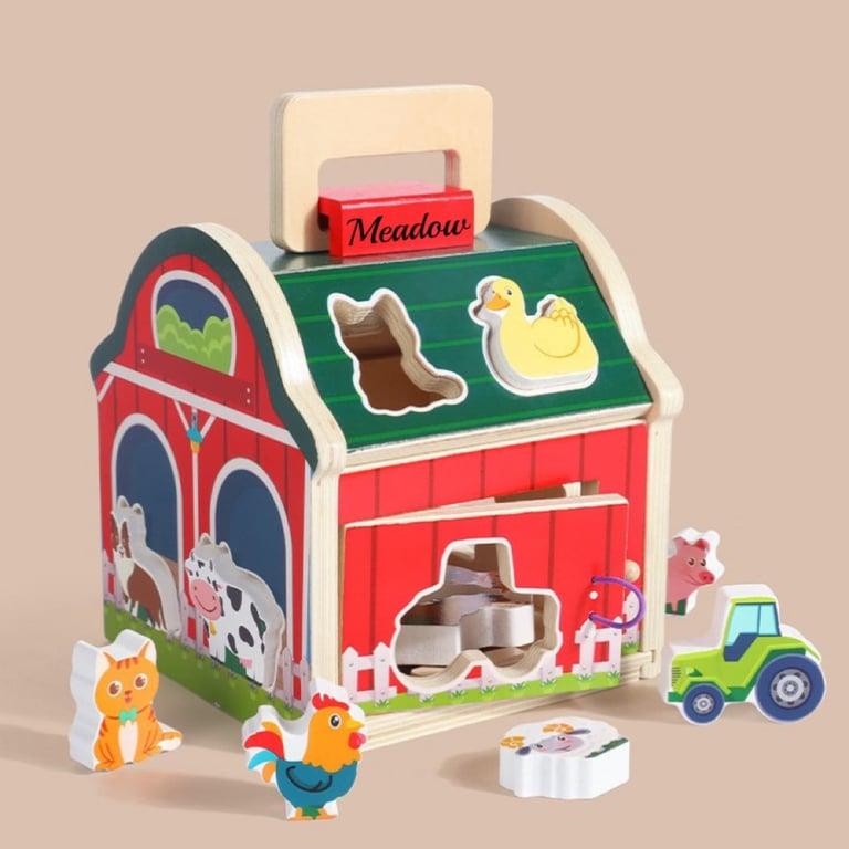 Montessori Meadow Love Craft Personalized Wooden Sorting Barn